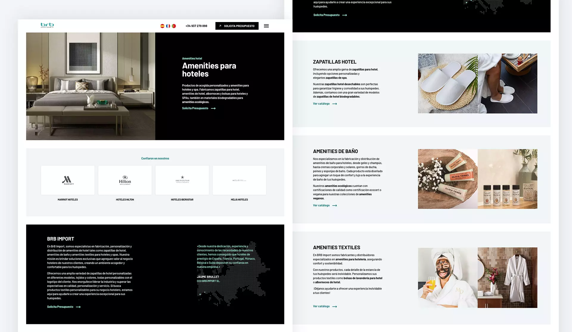 proyecto web mockup brb import