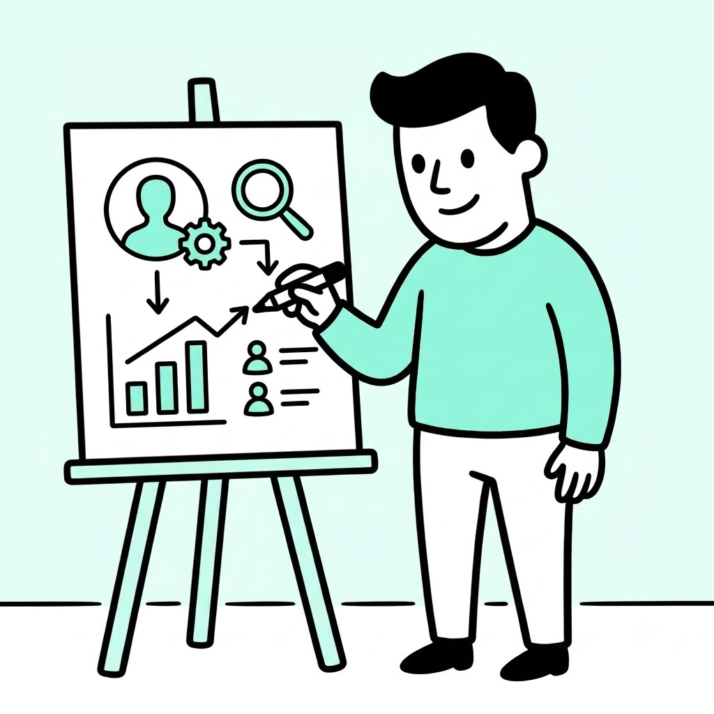 Profesional analizando señales de experiencia, autoridad y confianza para mejorar el SEO