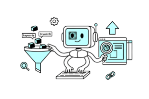 un agente de ia haciendo seo para posicionarse en resultados de inteligencias artificiales