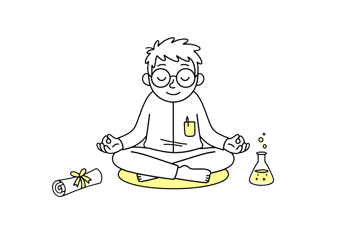 científico meditando sobre growth hacking