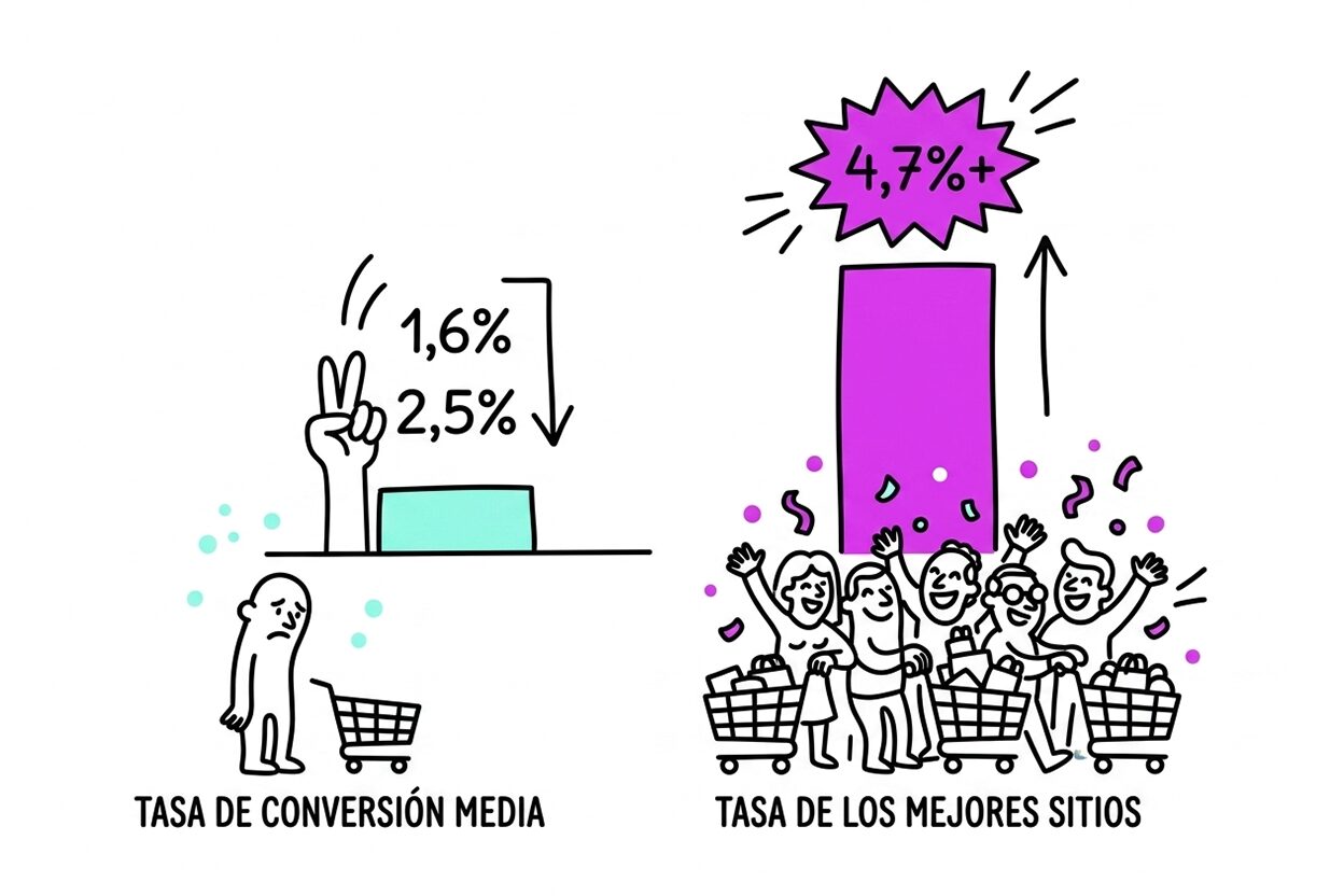 Tu tienda pierde ventas en silencio: cómo eliminar las fricciones que matan la conversión 1 La diferencia entre una tienda media y una tienda de referencia es, casi siempre, UX.