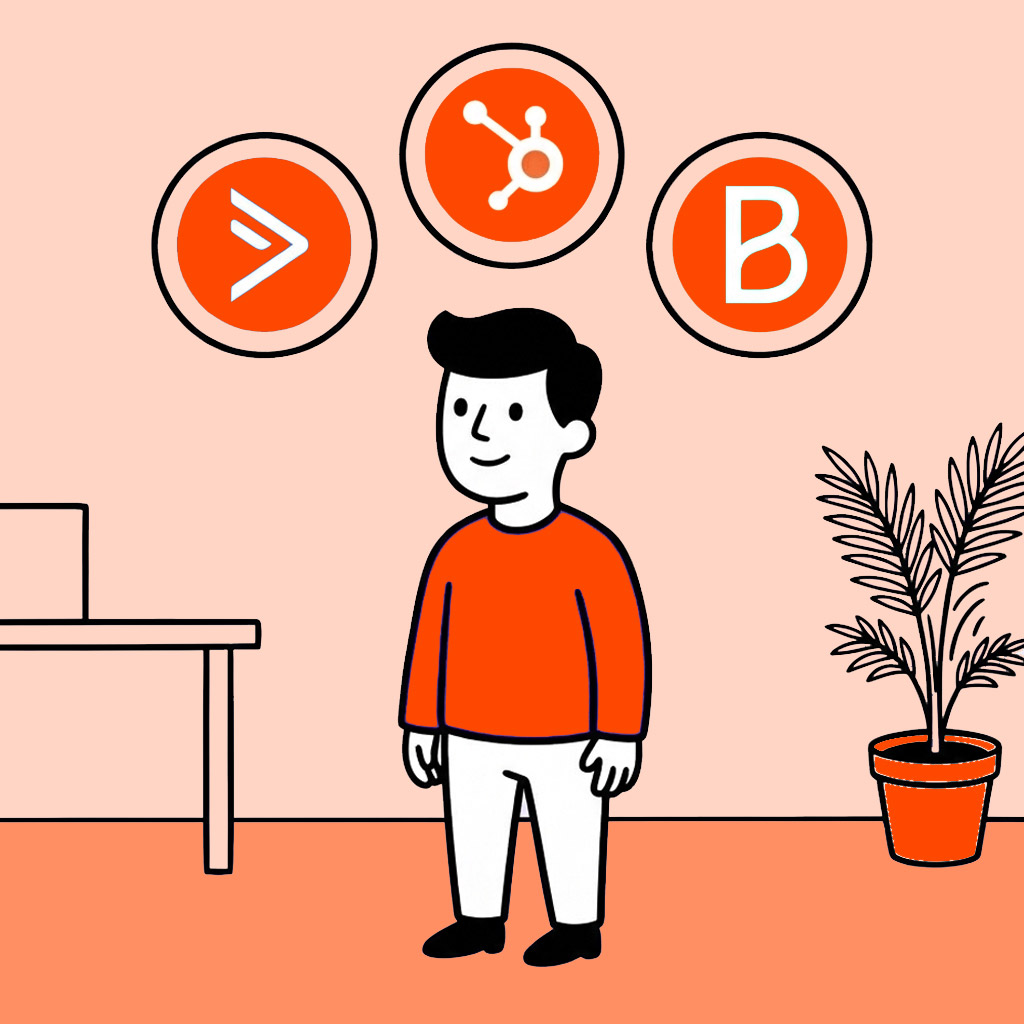 Comparativa de HubSpot, ActiveCampaign y Brevo como software de marketing automation