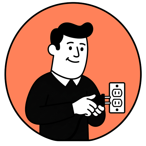 Empresario conectando un enchufe, metáfora de integrar CRM, email marketing y formularios en un solo sistema