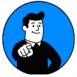 Ilustración de una persona señalando al frente, representando el inicio de un proyecto web bien planteado desde el principio.