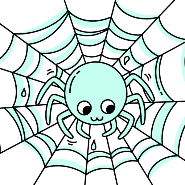 una araña tejiendo una red, representa el crawler de google construyendo el índice