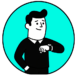 Ilustración de una persona mirando el reloj, representando visitas a una web que no generan contactos ni ventas.